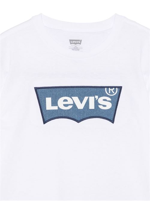 T-shirt bambino Levis Kids bianca a manica corta Levi's Kids | 9EM318W1T